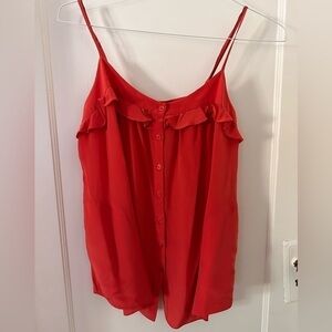 Rebecca Taylor 100% silk ruffle detail camisole, great, preloved condition